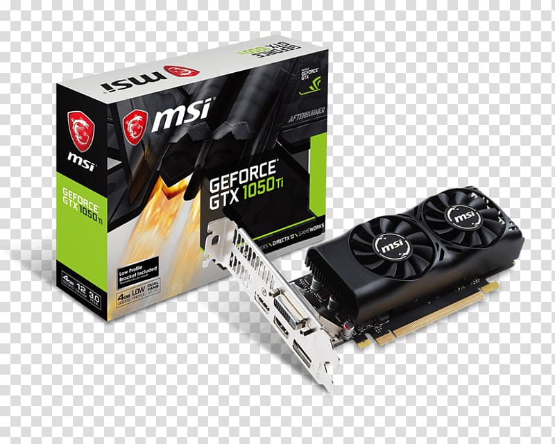 Graphics Cards & Video Adapters NVIDIA GeForce GTX 1050 Ti GDDR5 SDRAM, nvidia transparent background PNG clipart