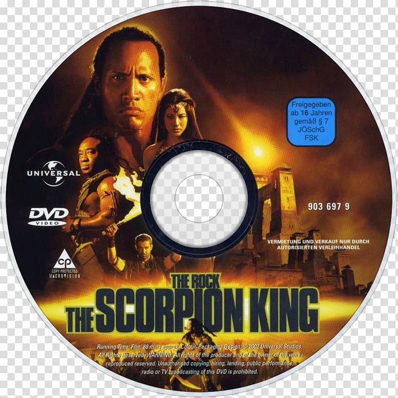 The Scorpion King Dwayne Johnson DVD Hollywood, Scorpion King transparent background PNG clipart
