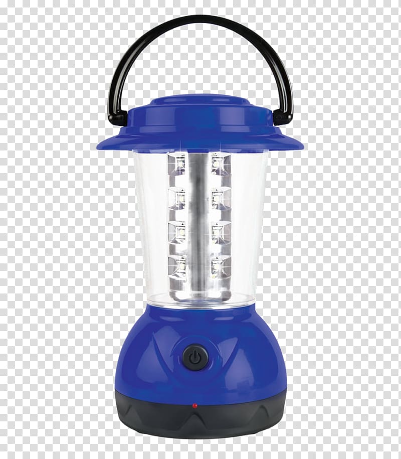 blue electric lamp, Light-emitting diode Philips Battery charger Lighting, LED Light transparent background PNG clipart