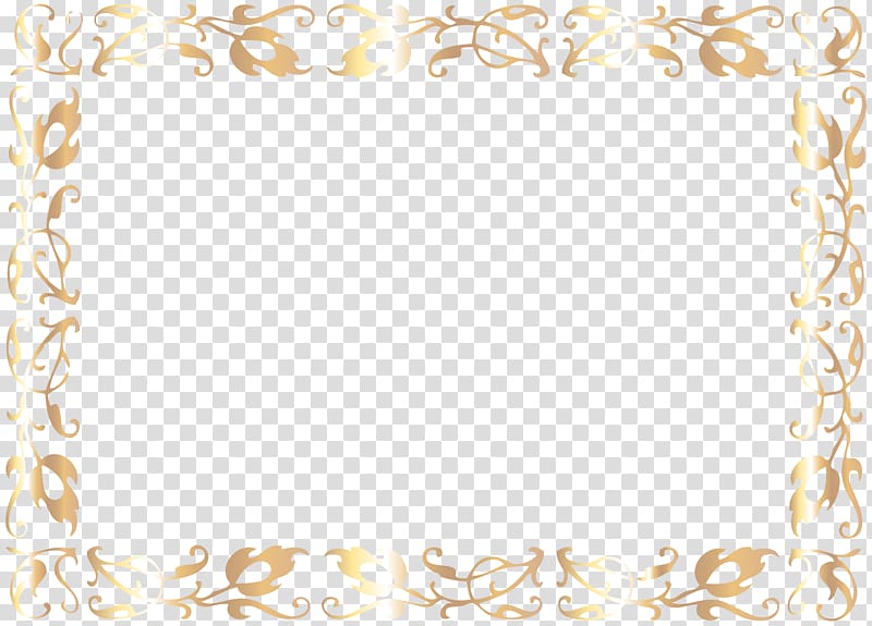 Gift card Template , gold frame transparent background PNG clipart