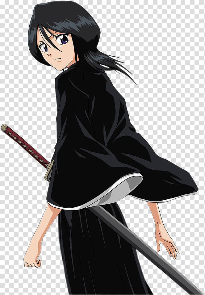 Rukia Kuchiki Byakuya Kuchiki Ichigo Kurosaki Renji Abarai Kenpachi Zaraki, Rukia Kuchiki transparent background PNG clipart