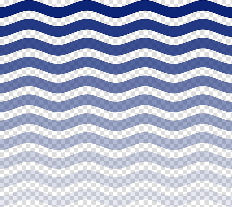 Wind wave Euclidean Pattern, Blue Water Waves transparent background PNG clipart