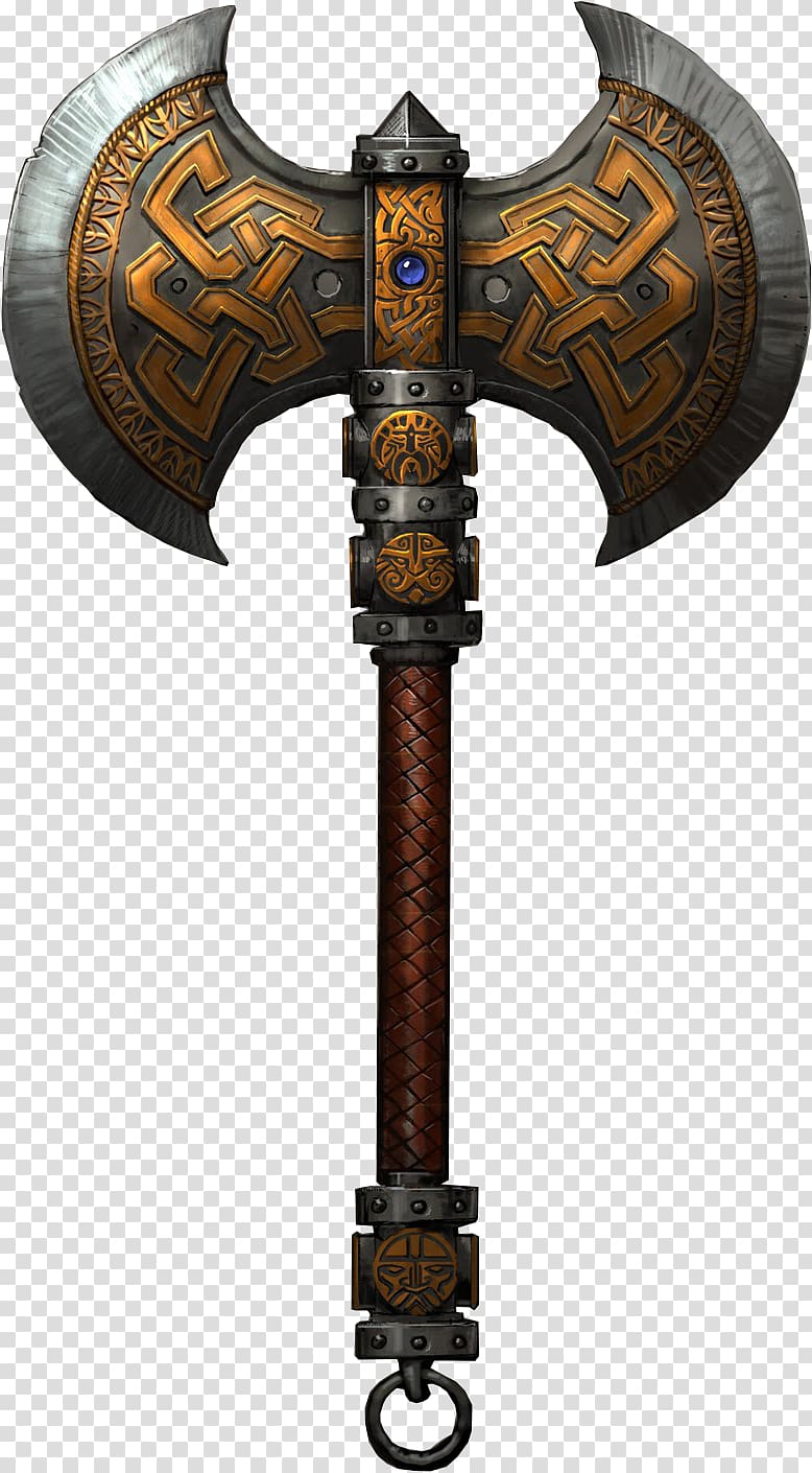 Bardiche War hammer Weapon Sword, hammer transparent background PNG clipart