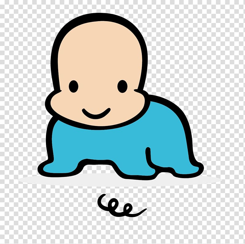 Logo Child Creativity, Cartoon crawling baby transparent background PNG clipart