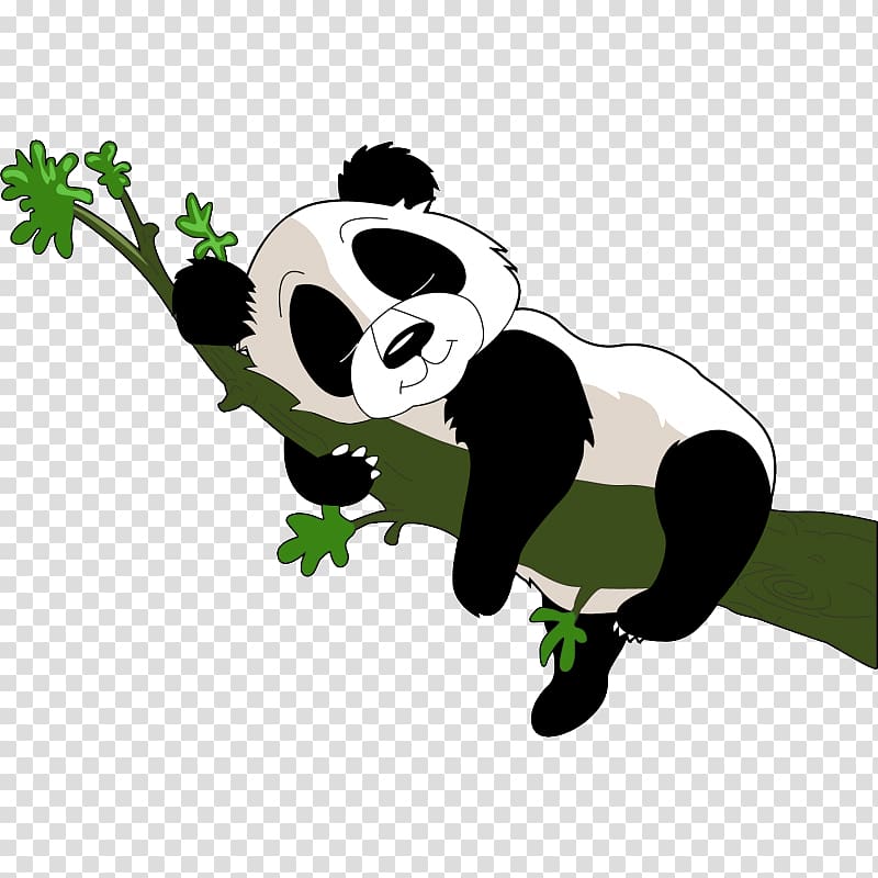 The Giant Panda Wall decal Sticker, Giant panda Bear Baby Pandas , cute panda transparent background PNG clipart