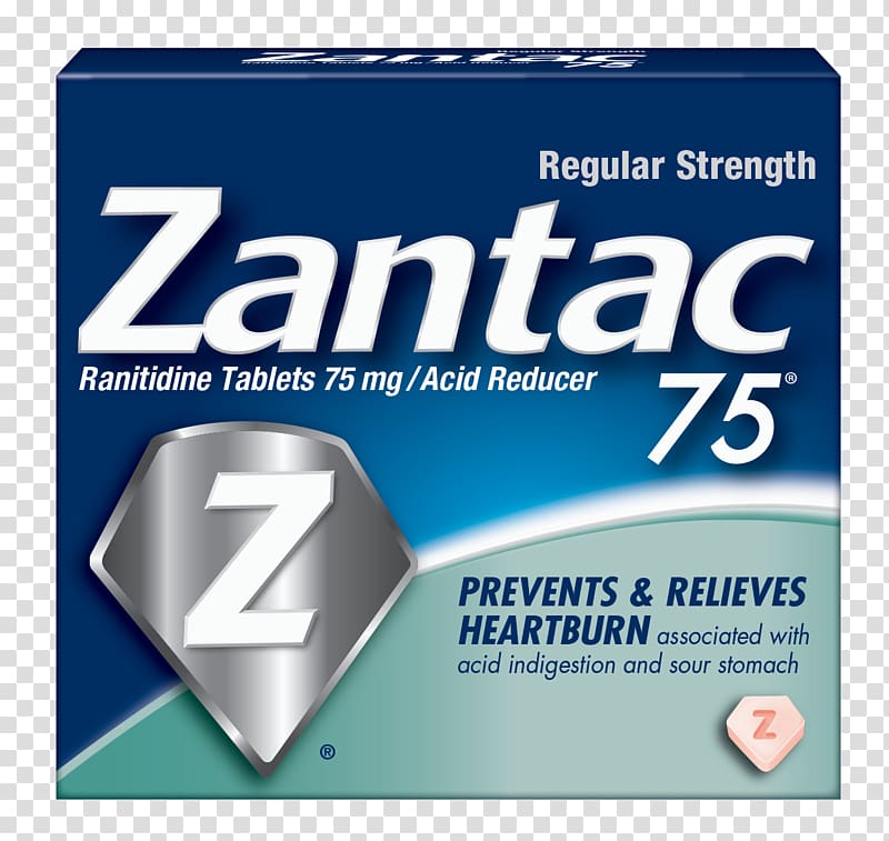 Ranitidine Zantac 75 Burning Chest Pain Tablet Gastroesophageal reflux disease, tablet transparent background PNG clipart