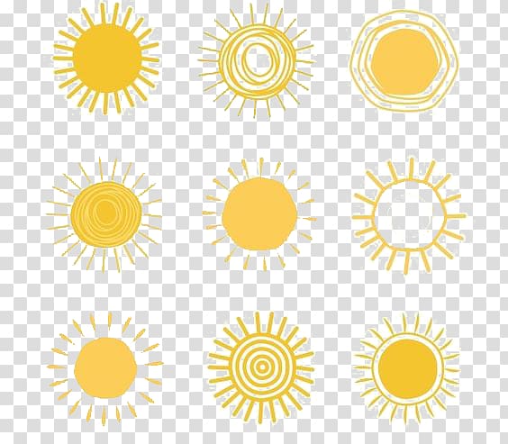 Drawing Illustration, Cartoon sun transparent background PNG clipart