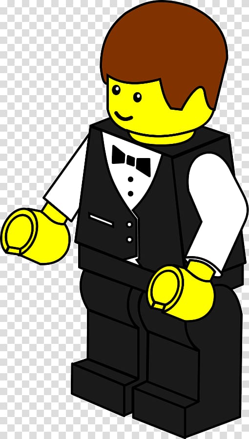 Lego minifigure Free content , Waiter transparent background PNG clipart