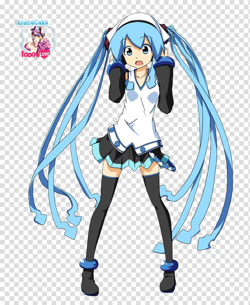 Squid Girl Anime Fan art Yuno Gasai, blue squid transparent background PNG clipart