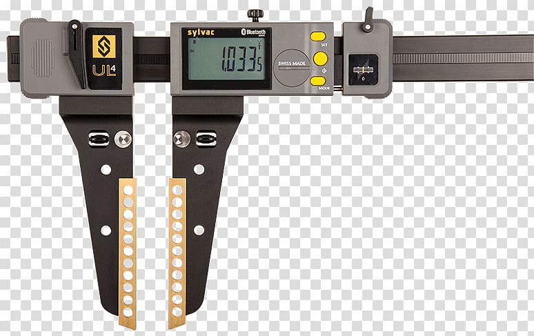Measuring instrument Calipers Tool Dial Vernier scale, screw thread transparent background PNG clipart