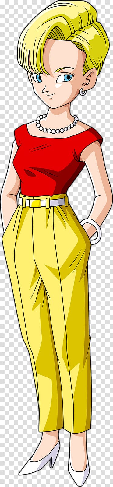 Android 18 Goku Gohan Krillin Vegeta, android 18 transparent background PNG clipart