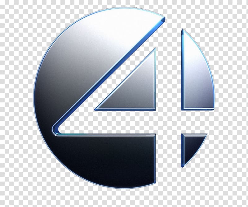 round grey 4 cutout logo, Fantastic Four Logo Film YouTube Marvel Heroes 2016, lenovo logo transparent background PNG clipart