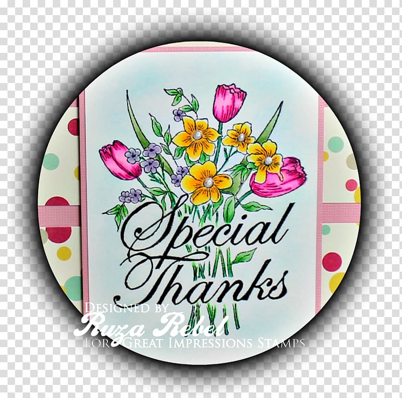 Flower Font, special thanks transparent background PNG clipart