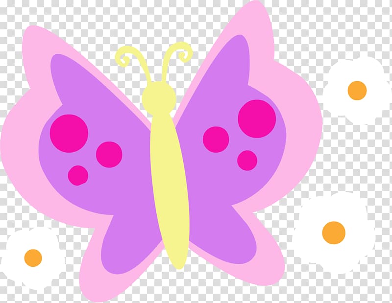 Fluttershy Rainbow Dash Pinkie Pie Applejack Rarity, pink butterfly transparent background PNG clipart