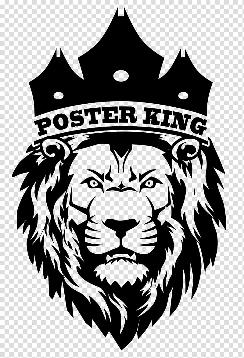 illustration of Poster King lion, Logo Organization T-shirt, lion transparent background PNG clipart