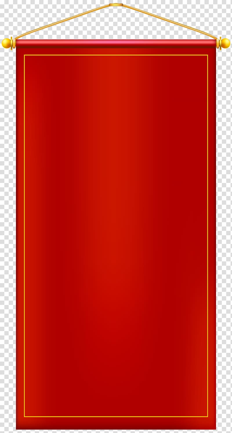 red scroll banner