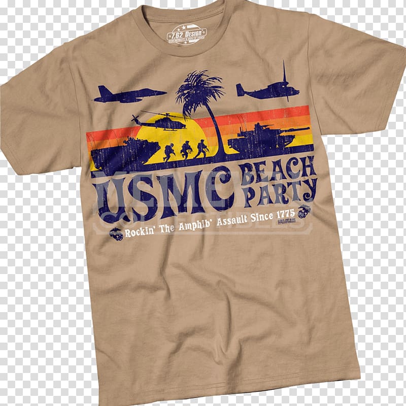 T-shirt United States Marine Corps Clothing sizes, beach party transparent background PNG clipart