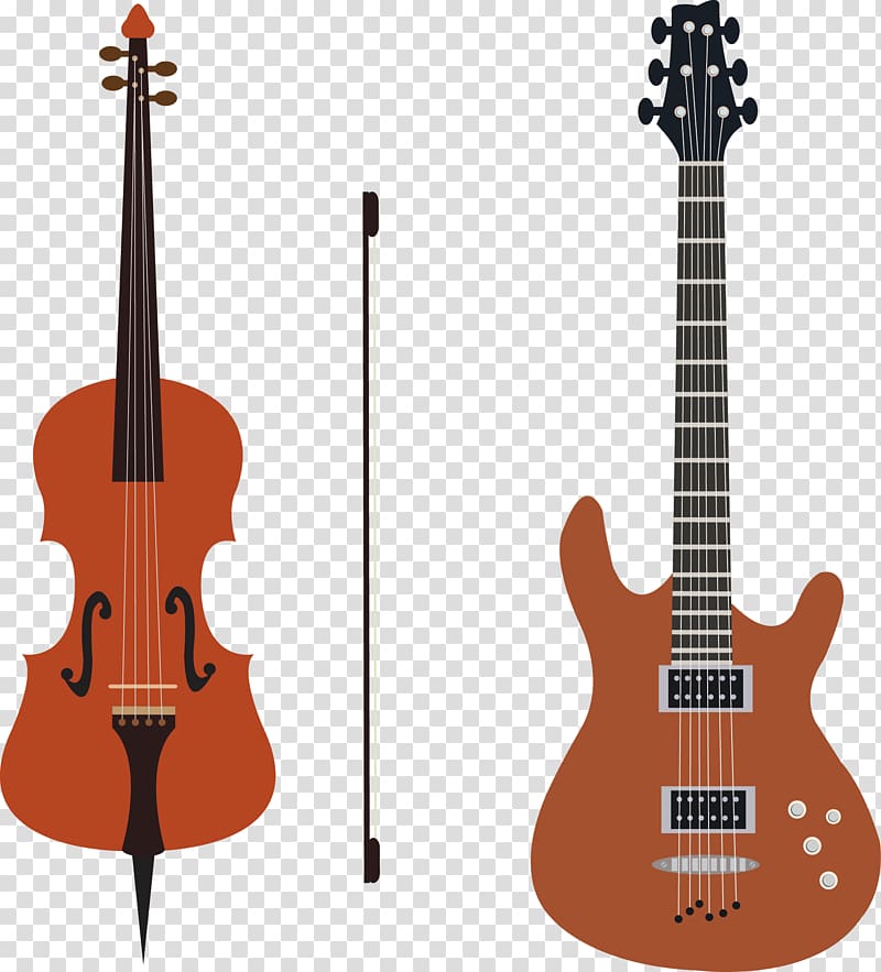 Seven-string guitar Electric guitar Musical instrument Floyd Rose, Guitar and violin transparent background PNG clipart