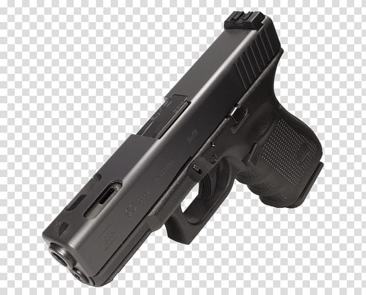 Trigger Pistol GLOCK 19 Firearm Gas Blow Back, glock 19 left handed pistols transparent background PNG clipart