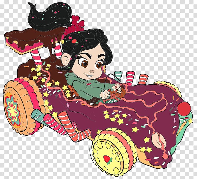 wreck it ralph vanellope car drawing