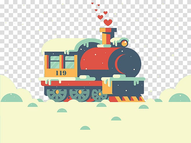 Train Graphic design Illustration, train transparent background PNG clipart