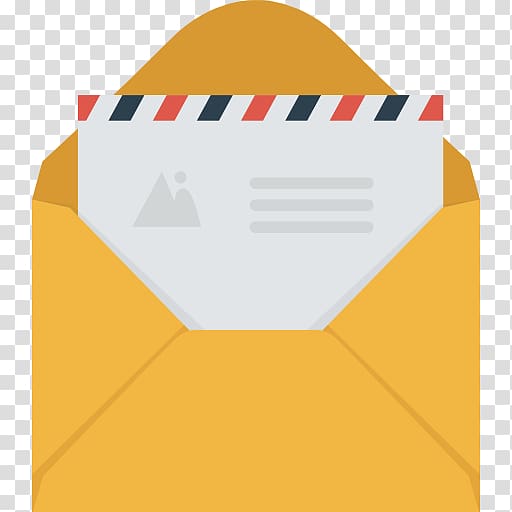 opened yellow envelope with letter, Envelope Mail ICO Icon, envelope transparent background PNG clipart