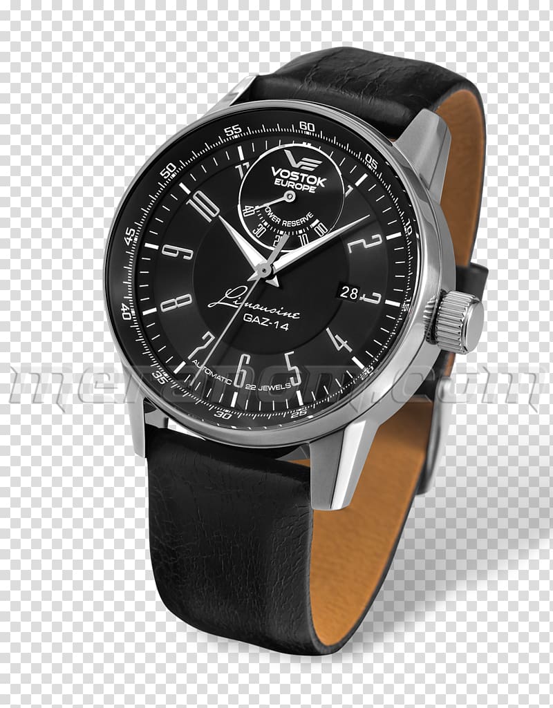 GAZ-14 Vostok Europe Power reserve indicator Automatic watch, wrist watch transparent background PNG clipart