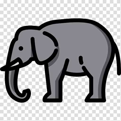 Indian elephant African elephant Computer Icons Portable Network Graphics, elephant icon transparent background PNG clipart
