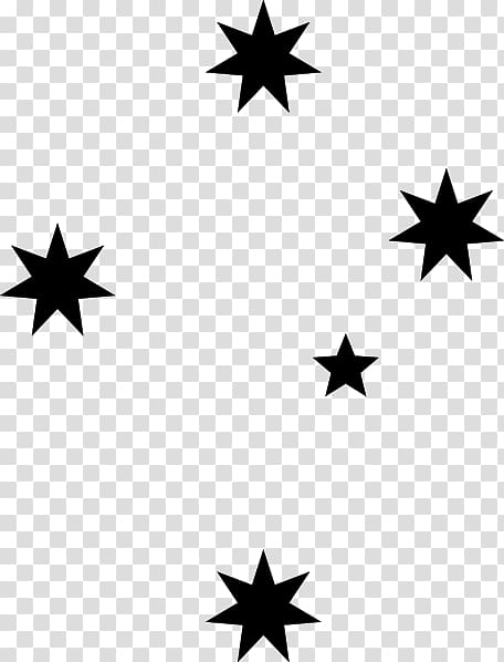 Southern Cross All-Stars Crux Stencil , Star Cluster transparent background PNG clipart