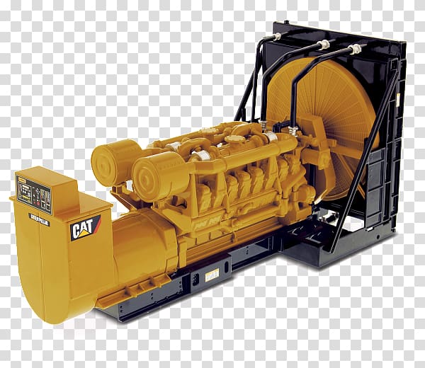 Electric generator Caterpillar Inc. Engine-generator Die-cast toy Excavator, excavator transparent background PNG clipart