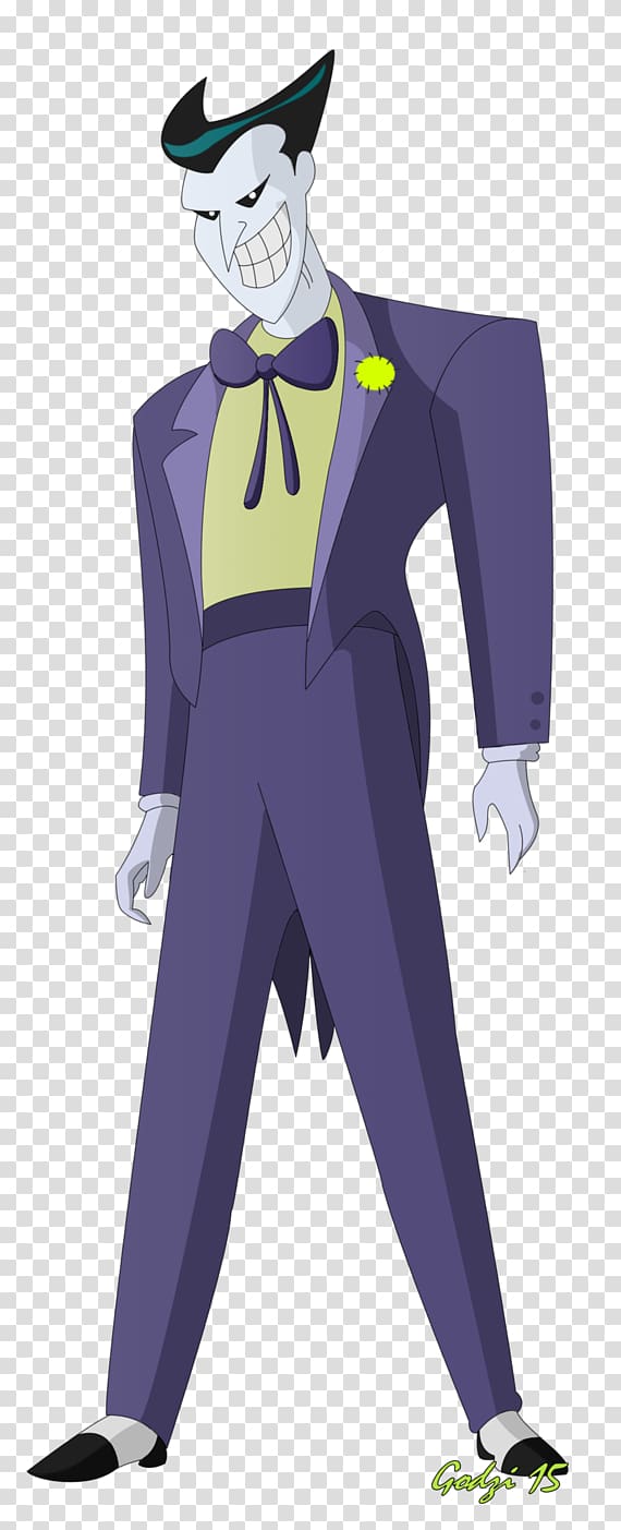 Joker Costume design Cartoon, New Batman Adventures transparent background PNG clipart