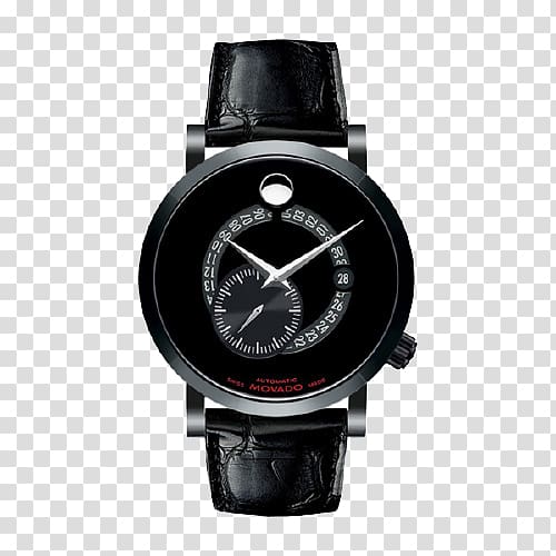 Movado Watch Jewellery Label Strap, MOVADO red series mechanical male watch transparent background PNG clipart