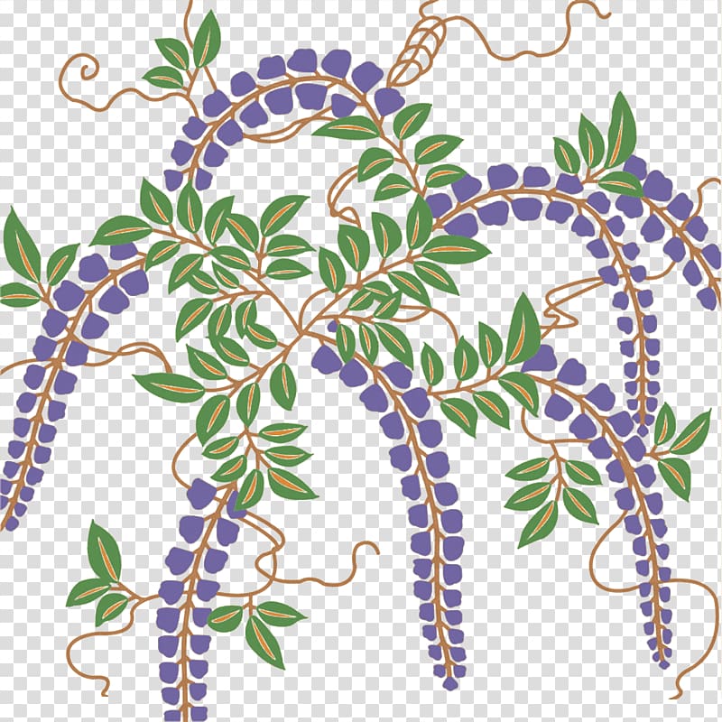 Wisteria material transparent background PNG clipart