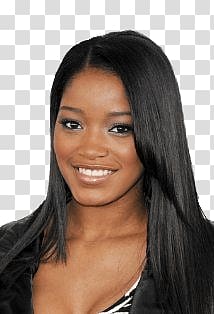 women's black tops, Keke Palmer Portrait transparent background PNG clipart