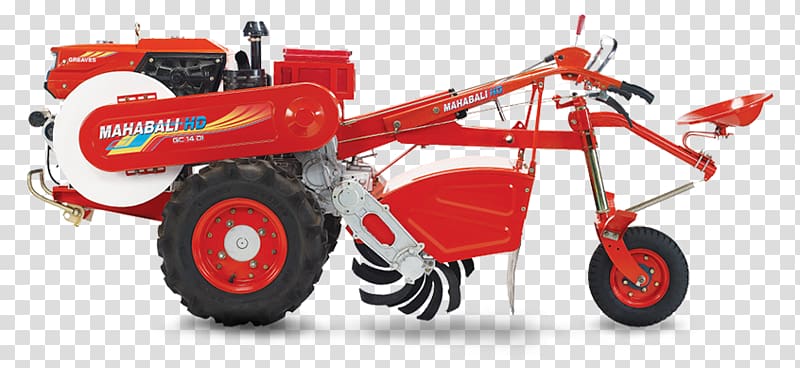 Tractor Agricultural machinery Cultivator Tiller, greaves engine transparent background PNG clipart
