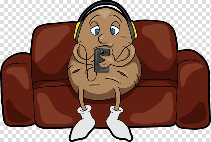 Couch potato Beer, potato transparent background PNG clipart