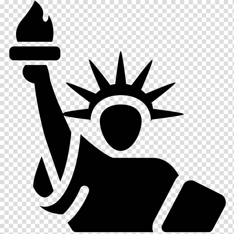 Computer Icons Black & White Statue of Liberty Computer Software Bail, Hispanic transparent background PNG clipart