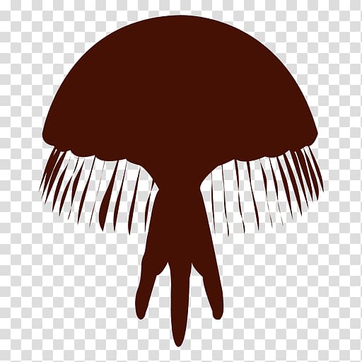 Box jellyfish Aquatic animal Lion's mane jellyfish, Silhouette transparent background PNG clipart