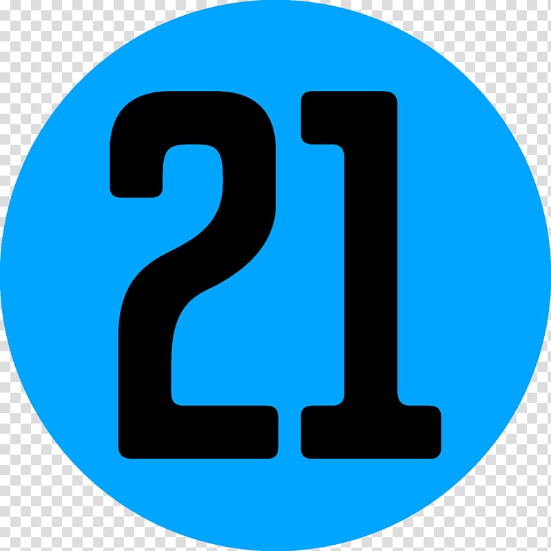 Number 21 PNG Transparent Images Free Download