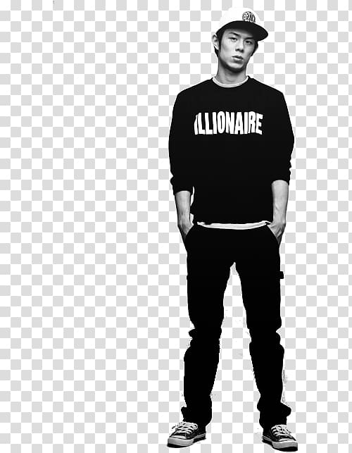 ILLIONAIRE RECORDS Rapper Fashion Korean T-shirt, rapper transparent background PNG clipart