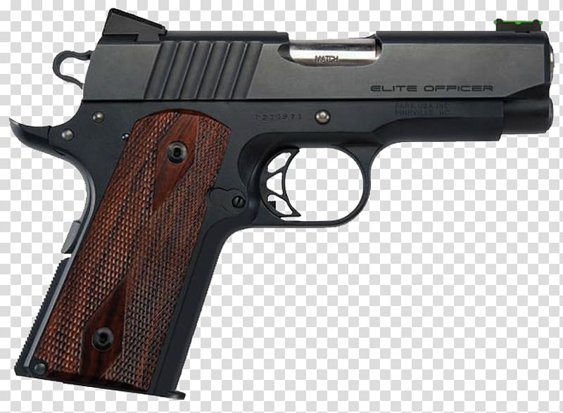 Springfield Armory M1911 pistol Firearm .45 ACP 10mm Auto, Handgun transparent background PNG clipart