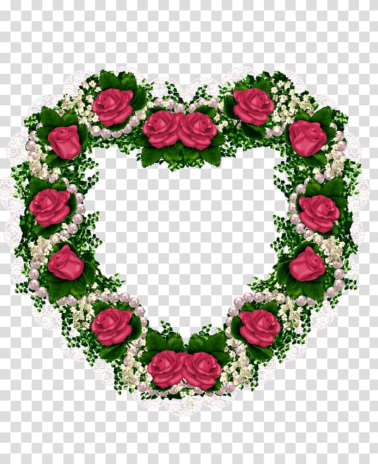 Valentines Day Flower Garden roses , Rose Love Border transparent background PNG clipart