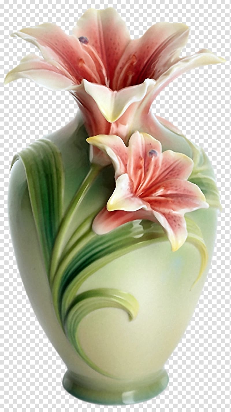 Vase Franz-porcelains Flower Clay, vase transparent background PNG clipart