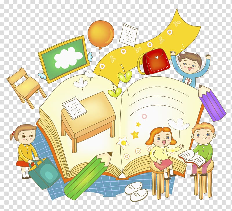 Learning Illustration, open book transparent background PNG clipart