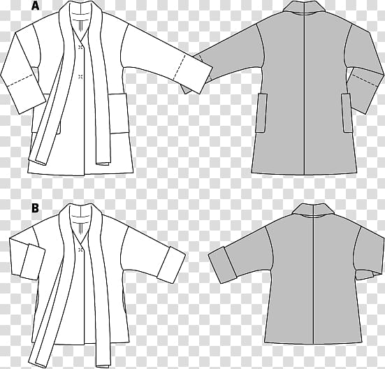 Jacket Coat Dress Burda Style Pattern, jacket transparent background PNG clipart
