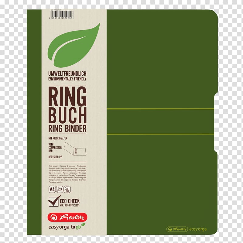 Ringbuch Ring binder Stationery Pelikan AG Office Supplies, Go Green Recycle Binders transparent background PNG clipart