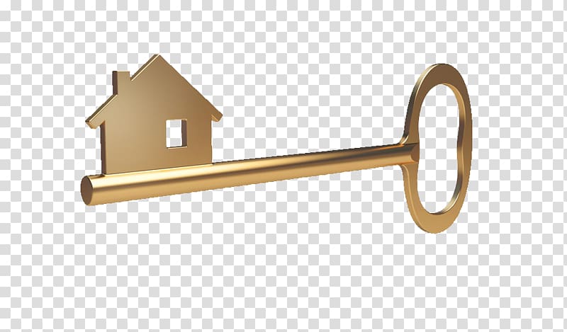 gold key, Costa del Sol Property developer Real Estate House, key transparent background PNG clipart
