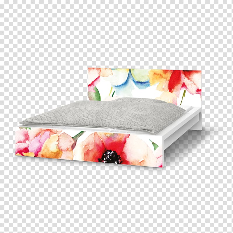 Petal Watercolor painting Rectangle Flower Bed, Water Color flowers transparent background PNG clipart