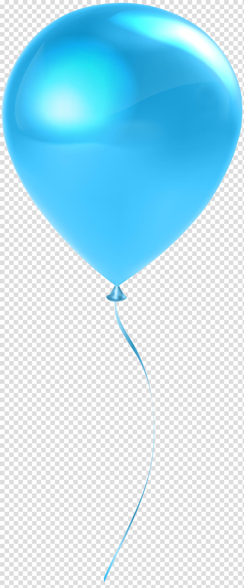 blue balloon illustration, Blue Sky Balloon, Single Sky Blue Balloon transparent background PNG clipart