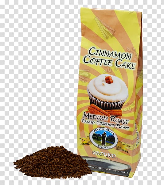 Instant coffee Flavor Coffee cake Decaffeination, cinnamon cake transparent background PNG clipart